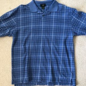 Blue Plaid Polo (club room)